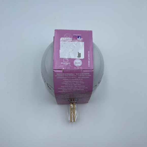 NEW Hello Kitty Ceramic Ramen Noodle Bowl w/ Chopsticks white Sanrio - Picture 6 of 7